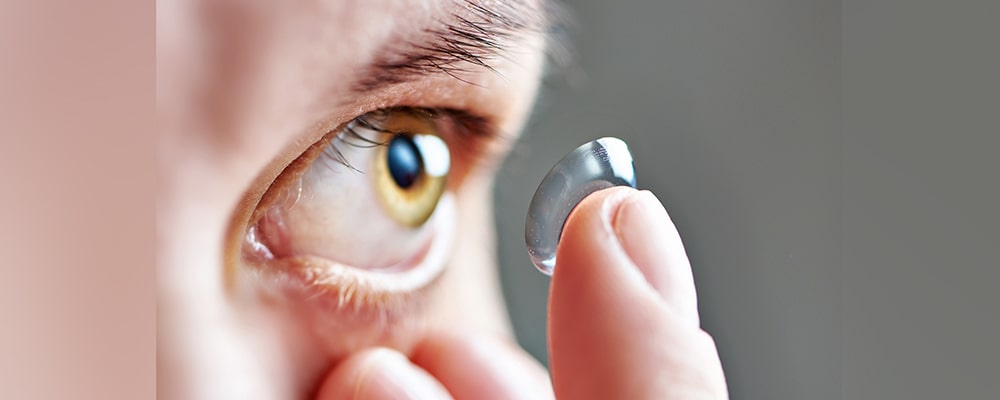 Various types of contact lenses